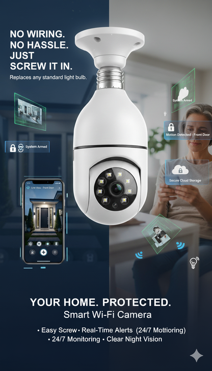 Bulb CCTV camera